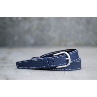 CEINTURE CUIR BLEU FRANCE | L'élégante